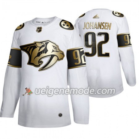 Herren Eishockey Nashville Predators Trikot Ryan Johansen 92 Adidas 2019-2020 Golden Edition Weiß Authentic